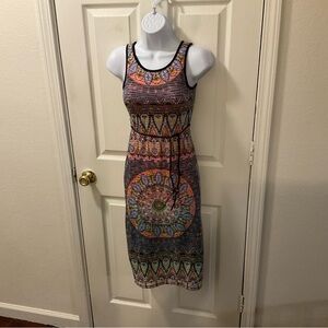 Three Hearts Multicolor Sleeveless Dress